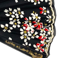 Wachlarz Flamenco czarno zloty