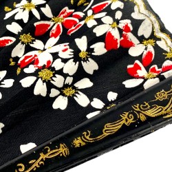 Wachlarz Flamenco czarno zloty