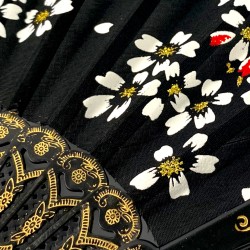 Wachlarz Flamenco czarno zloty
