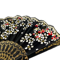 Wachlarz Flamenco czarno zloty