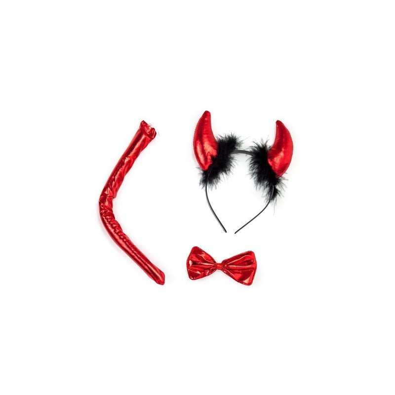 Strój TUTU Rogi Diabeł Diabełek