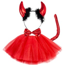 Strój TUTU Rogi Diabeł...