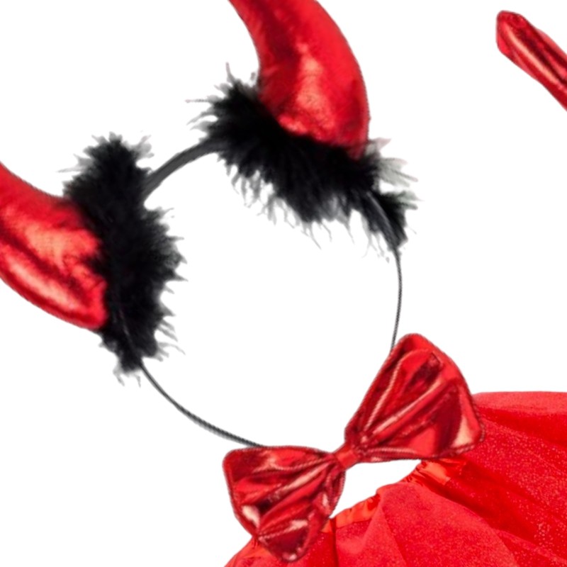 Strój TUTU Rogi Diabeł Diabełek