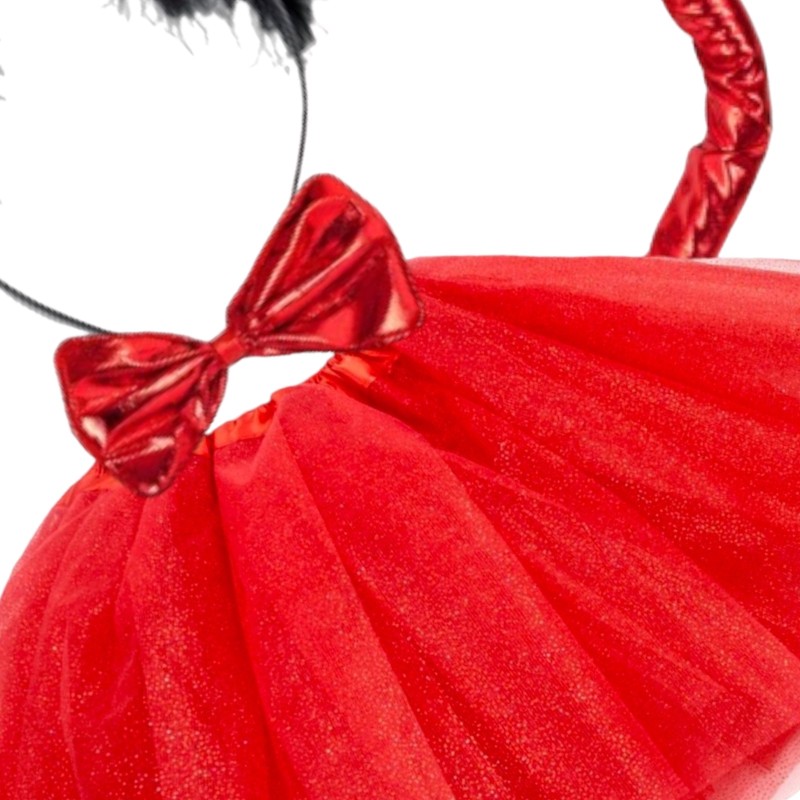 Strój TUTU Rogi Diabeł Diabełek