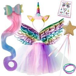 Strój Tutu Jednorożec Cosplay pegaz TUTU akcesoria SKRZYDŁA