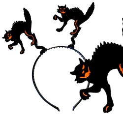 Opaska halloween koty kot