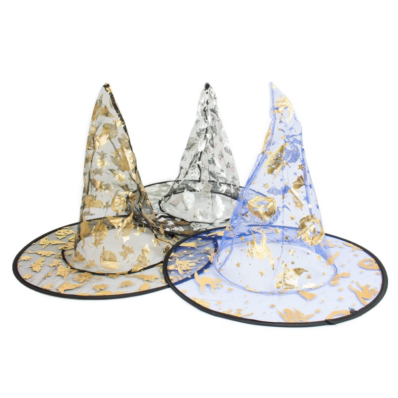 Zestaw halloween wiedźma peleryna z czapką