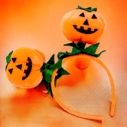 Strój Halloween Dynia pomarańczowa opaska