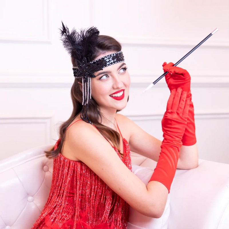 Fifka plastikowa cygaretka 32cm Strój LATA 20 