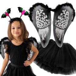 Zestaw Halloween pajęczarka nietoperz demon