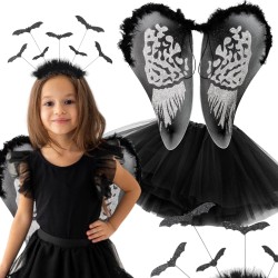 Strój Halloween Nietoperz Pajęczarka
