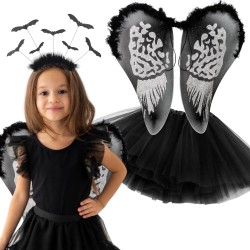 Strój Halloween Nietoperz Pajęczarka