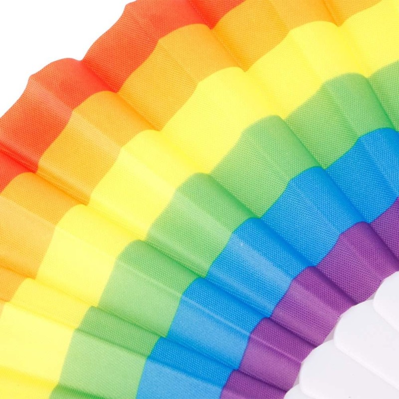 Wachlarz tęczowy Rainbow 23 cm 1 szt. Boland