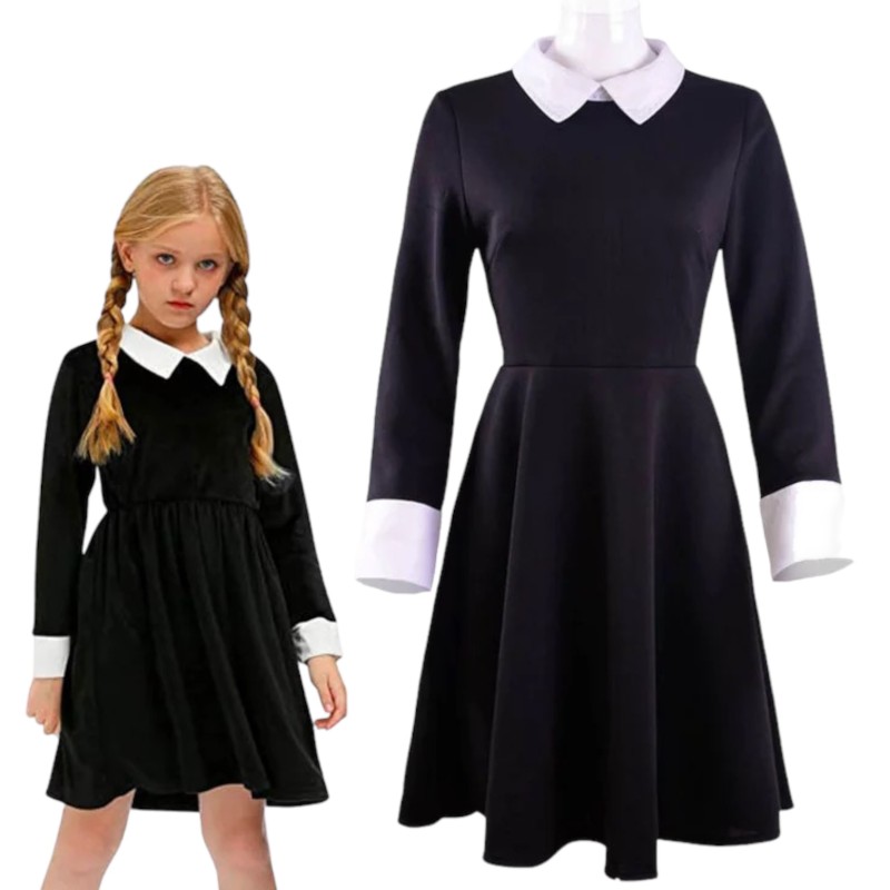 Sukienka Wednesday Addams Strój Cosplay