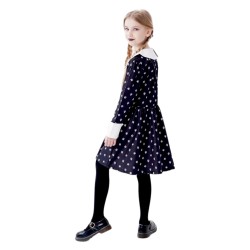 Wednesday Addams Strój Sukienka z torebką