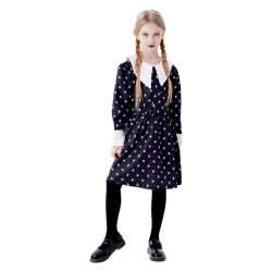 Wednesday Addams Strój Sukienka z torebką