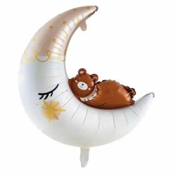 Balon Księżyc Miś boho...