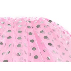 Spódniczka tiulowa POLKA DOT róż