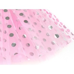 Spódniczka tiulowa POLKA DOT róż