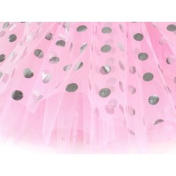 Spódniczka tiulowa POLKA DOT róż