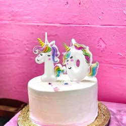 Świeczka na tort cyfra jednorożec urodziny Magiczny Pegaz