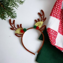 Opaska świateczna Jelonek Jeleń rogi jelenia