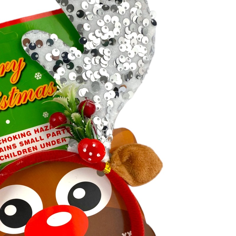 Opaska świateczna Renifer rogi jelenia Jelonek Jeleń