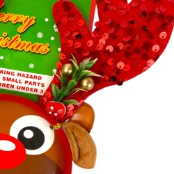 Opaska świateczna Renifer rogi jelenia Jelonek Jeleń