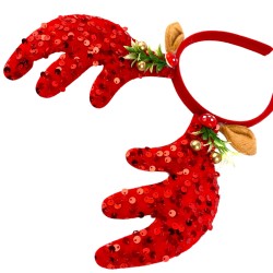 Opaska świateczna Renifer rogi jelenia Jelonek Jeleń