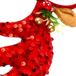 Opaska świateczna Renifer rogi jelenia Jelonek Jeleń