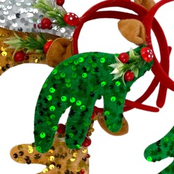 Opaska świateczna Renifer rogi jelenia Jelonek Jeleń