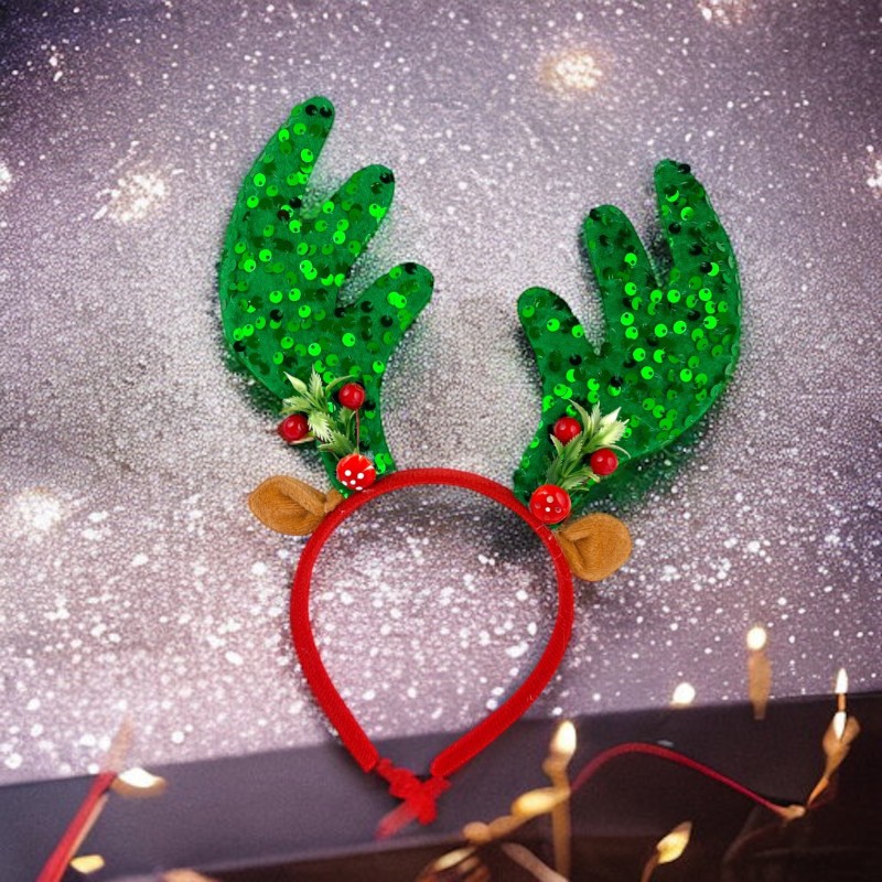 Opaska świateczna Renifer rogi jelenia Jelonek Jeleń