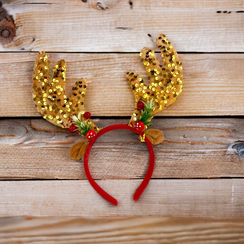 Opaska świateczna Renifer rogi jelenia Jelonek Jeleń