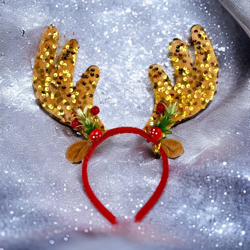 Opaska świateczna Renifer rogi jelenia Jelonek Jeleń