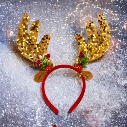 Opaska świateczna Renifer rogi jelenia Jelonek Jeleń
