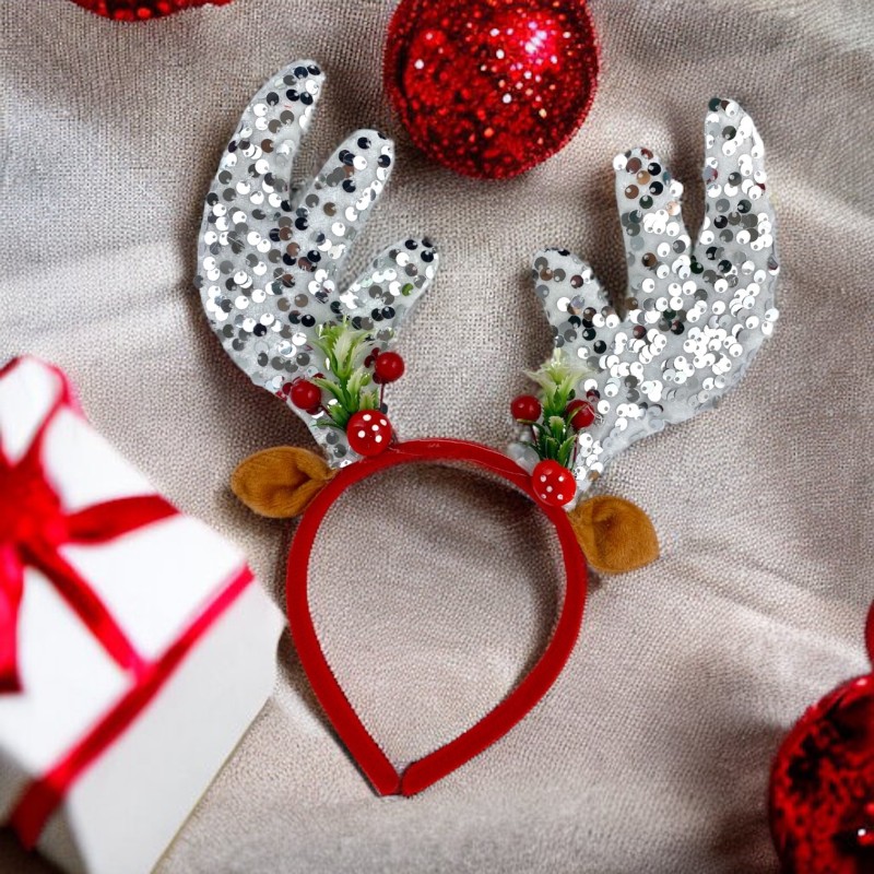Opaska świateczna Renifer rogi jelenia Jelonek Jeleń