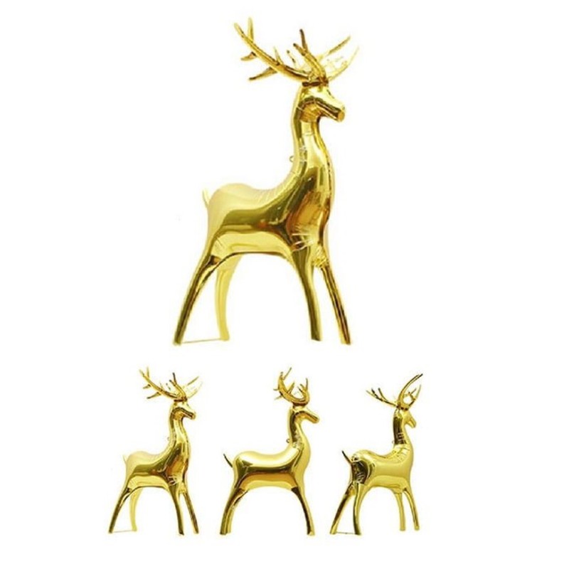 Balon foliowy złoty jeleń 122 cm