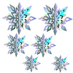 Śnieżynka Girlanda Papierowa Dekoracyjna 6 szt.