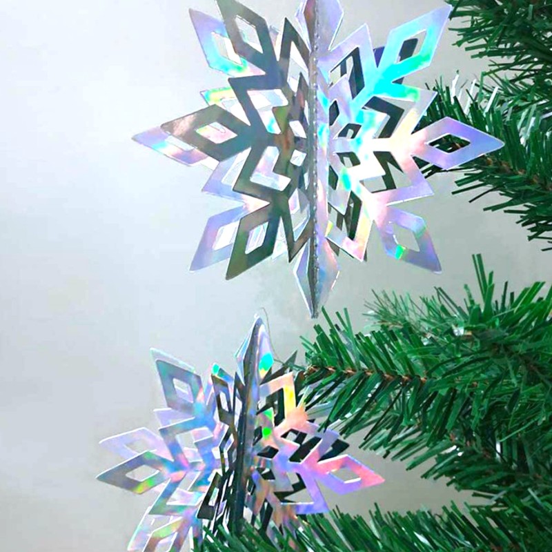 Śnieżynka Girlanda Papierowa Dekoracyjna 6 szt.