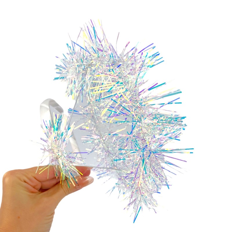 Opaska Aniołka Perłowa z Holograficznym Efektem