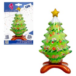 Balon Świąteczny Choinka z Postumentem 120cm