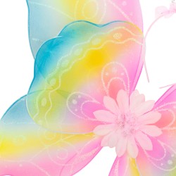 Zestaw Motyl Kwiat Skrzydełka spódniczka różdżka opaska