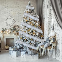 Girlanda biała łańcuch choinkowy 2m dekoracja