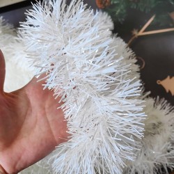 Girlanda biała łańcuch choinkowy 2m dekoracja