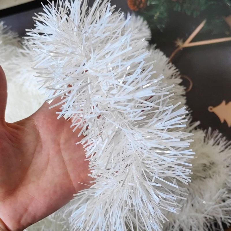 Girlanda biała łańcuch choinkowy 2m dekoracja