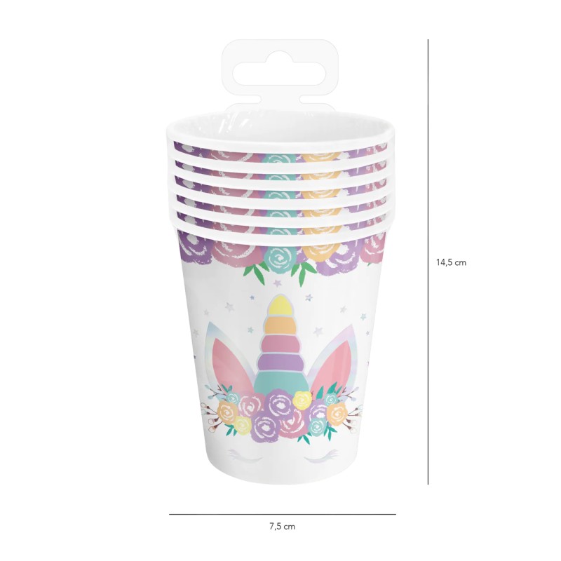 Kubek Jednorożec 220ml 6szt.