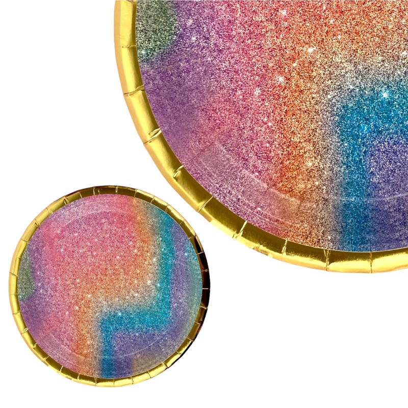 Talerzyki Galaxy jednorazowe 23cm 6 sztuk