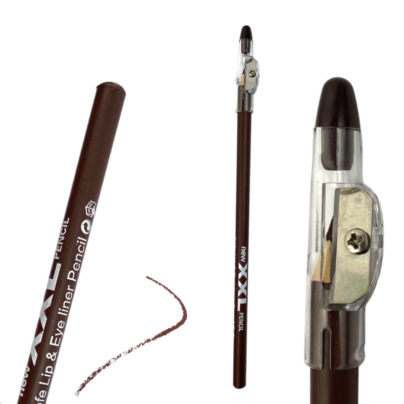 Brązowa kredka 3w1 oczy usta piegi konturówką