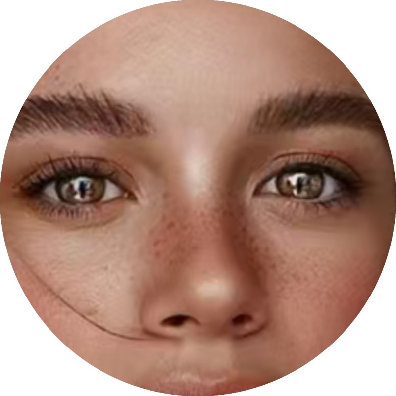 Brązowa kredka 3w1 oczy usta piegi konturówką