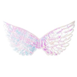 Strój Aniołek z Tutu Skrzydełkami Metalicznymi i Opaską